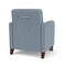 Lesro Siena Guest Chair w/ Front Casters, Walnut Legs, RS RainSong Back, MD Titan Seat, RS RainSong Panels SN1101 - alternate 3